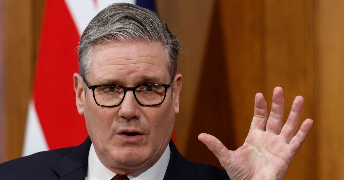 Britain's Prime Minister Keir Starmer speaks to the media at Downing Street, in London, March 16, 2026 (Brook Mitchell/Pool Photo via AP)
