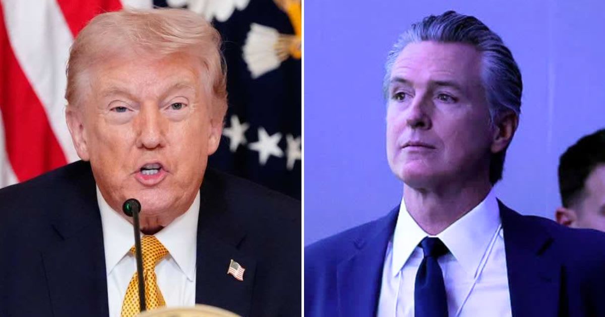 Donald Trump said Gavin Newsom’s learning disabilities make him unfit for president, adding he does not want a leader with such challenges (AP Photo/Alex Brandon, Getty Images)