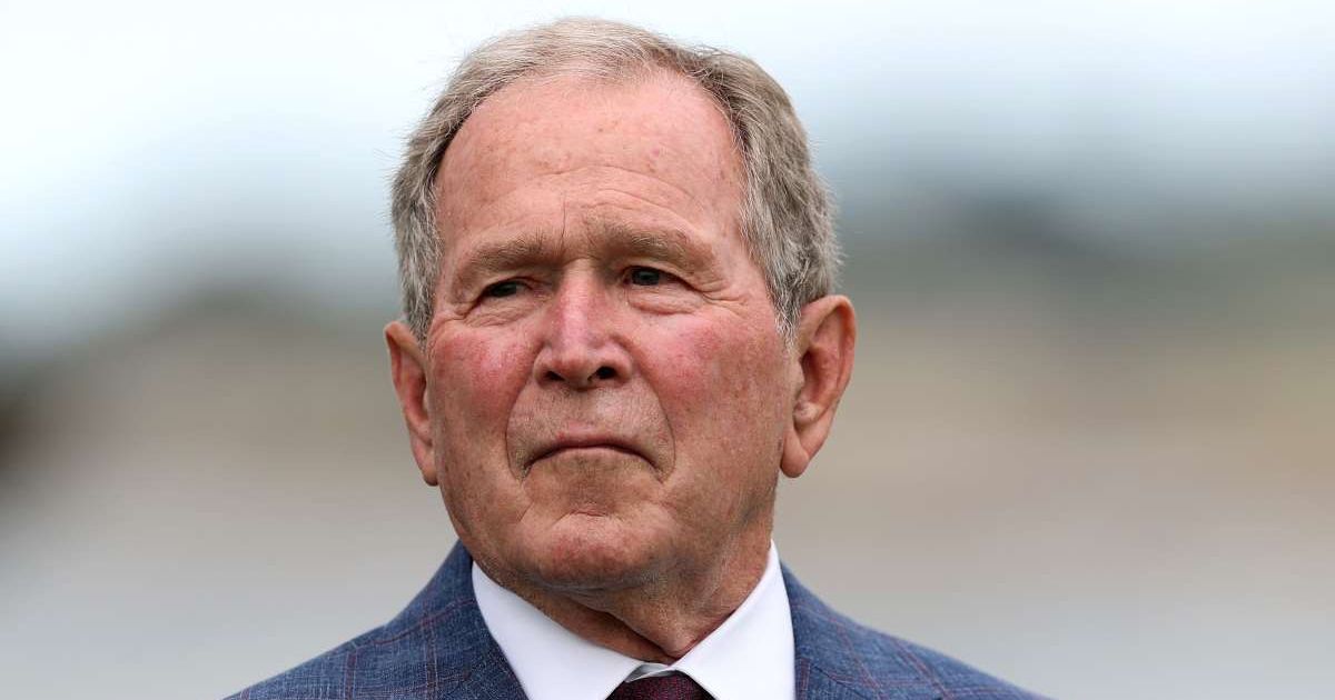 Social media posts claimed George W Bush said he quit golf during Iraq War as he owed 'solidarity' to families (Luke Hales/Getty Images)