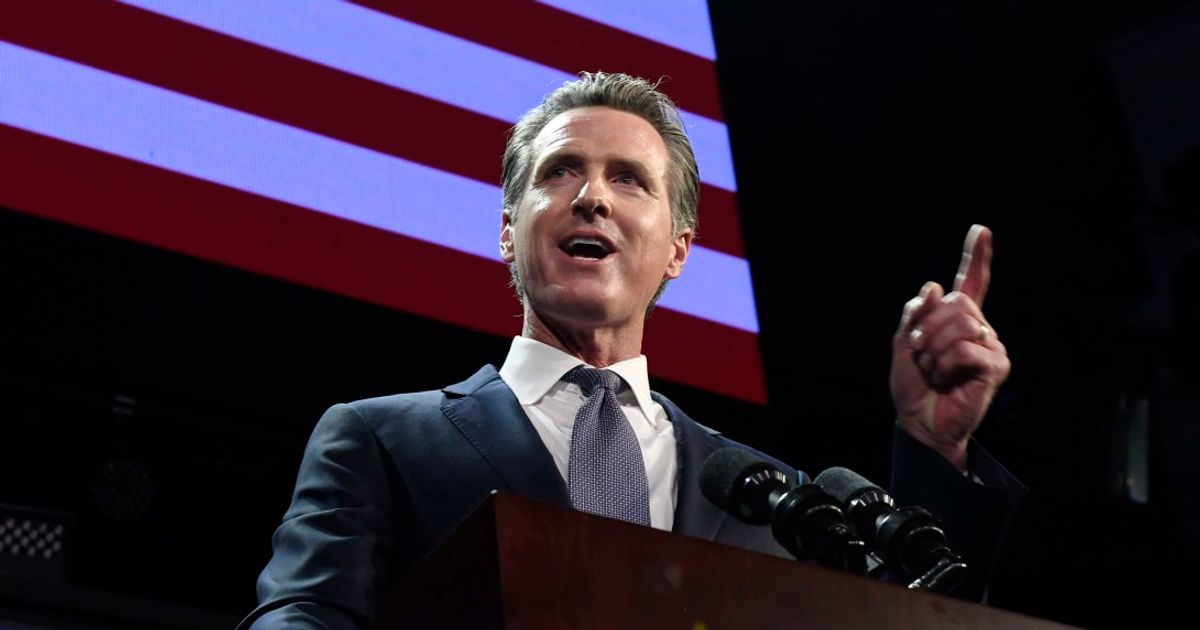 Gavin Newsom shared a message of support for children with learning disabilities. (Getty Images)