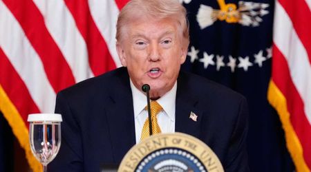 Trump skips water at Kennedy Center meeting, sparks speculation: ‘Not touching that drink’