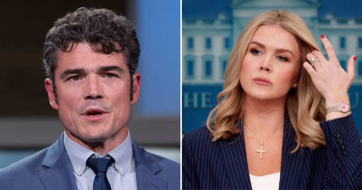 Press Secretary Karoline Leavitt dismissed the former director’s claims, asserting that the president acted on clear evidence of an impending Iranian attack (AP Photo/Jenny Kane, File ; Andrew Harnik/Getty Images)