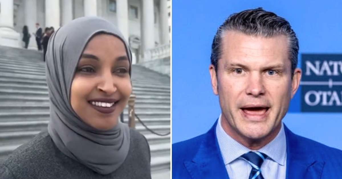 Ilhan Omar calls Pete Hegseth 'pretty pathetic' amid mounting criticism over handling of Iran war (Getty Images)