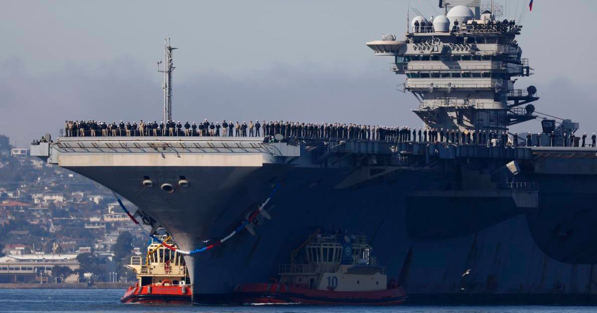 Some social media posts claimed that the US Marines is set to launch ground invasion in Iran (Kevin Carter/Getty Images)