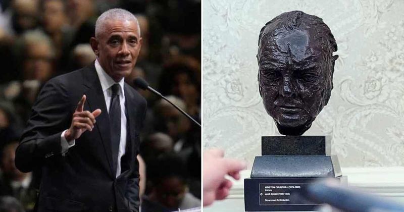 Fact Check: Did Obama take the Winston Churchill bust out of the Oval Office?