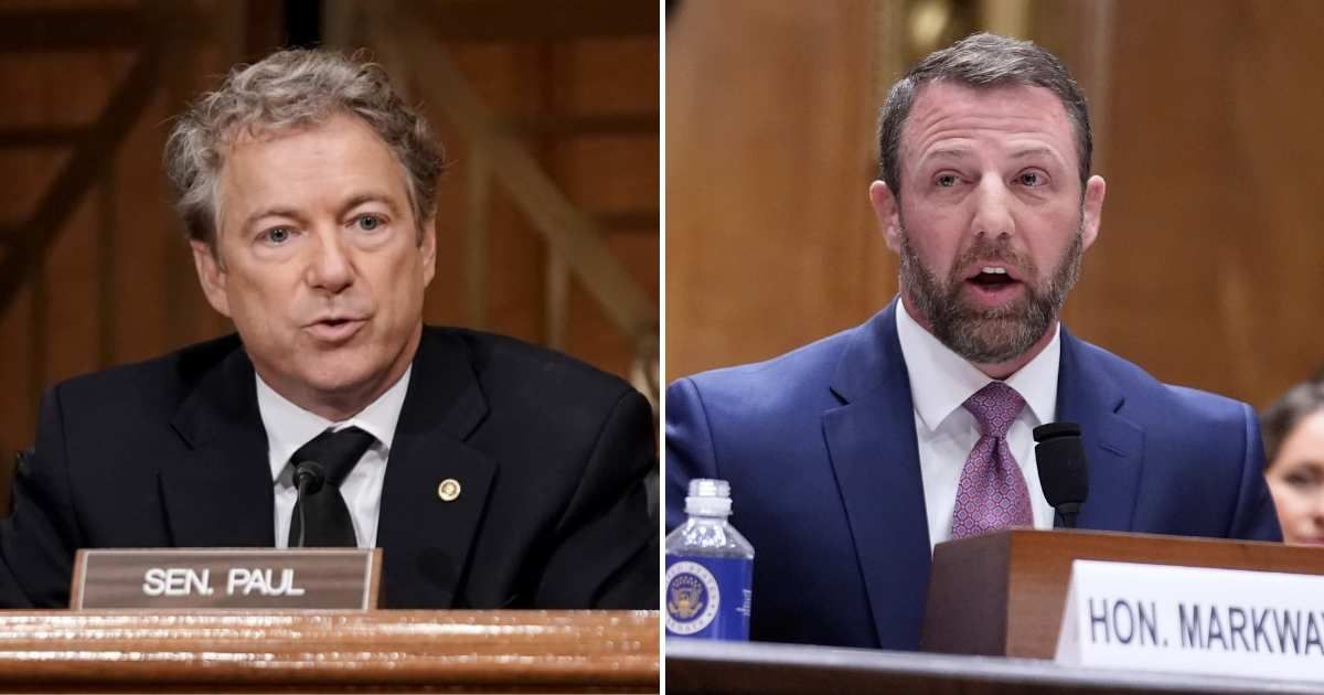 Senator Markwayne Mullin responded to Senator Rand Paul's criticism, saying his past remarks were due to policy differences, not personal hostility (Greg Nash-Pool/Getty Images, AP Photo/Manuel Balce Ceneta)