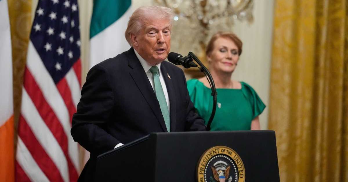 President Donald Trump accused Democrats of causing airport disruptions during the ongoing Department of Homeland Security funding lapse, warning of political consequences in upcoming midterm elections (AP Photo/Julia Demaree Nikhinson)