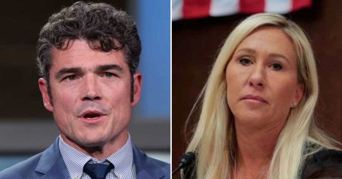 Marjorie Taylor Greene spoke in support of Joe Kent, who is under an FBI investigation (AP, @FmrRepMTG/X)