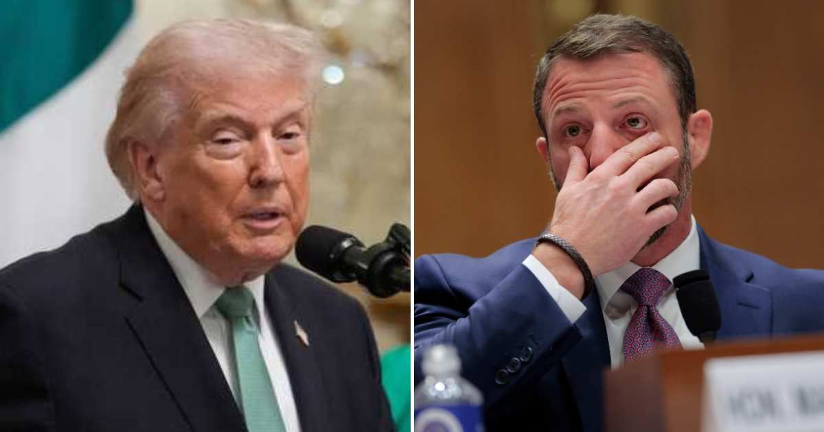 Senator Markwayne Mullin shared an emotional account of his relationship with President Donald Trump during a Senate hearing, revealing that their bond deepened after his son suffered a severe brain injury in 2020 (AP Photo/Julia Demaree Nikhinson, Chip S
