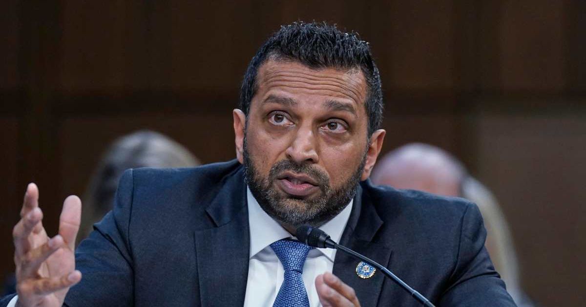 FBI Director Kash Patel testifies during the Senate Committee on Intelligence hearings to examine worldwide threats on Capitol Hill Wednesday, March 18, 2026, in Washington (AP Photo/Jose Luis Magana)