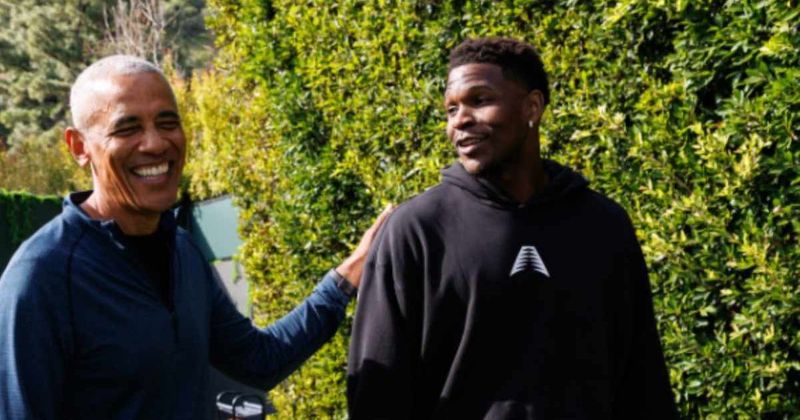 Obama teams up with Anthony Edwards to promote Presidential Center opening in Chicago