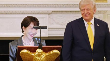 Japan PM Sanae Takaichi says there's no doubt Barron Trump got his 'good looks' from his dad