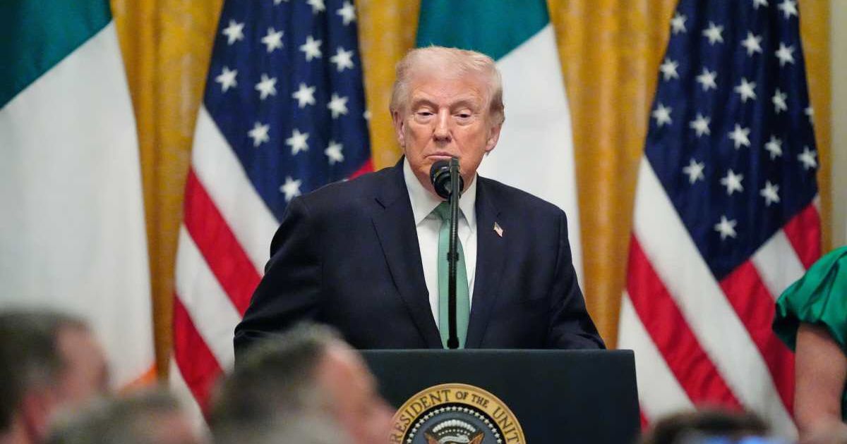 A viral screenshot claims to show a post by Donald Trump declaring victory against Iran (AP Photo/Alex Brandon)