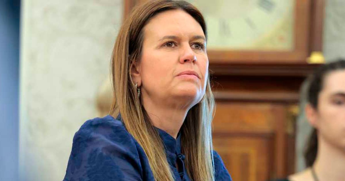 Arkansas Gov Sarah Huckabee Sanders said the incident unfolded while she was having lunch with two friends at a Little Rock restaurant (Anna Moneymaker/Getty Images)