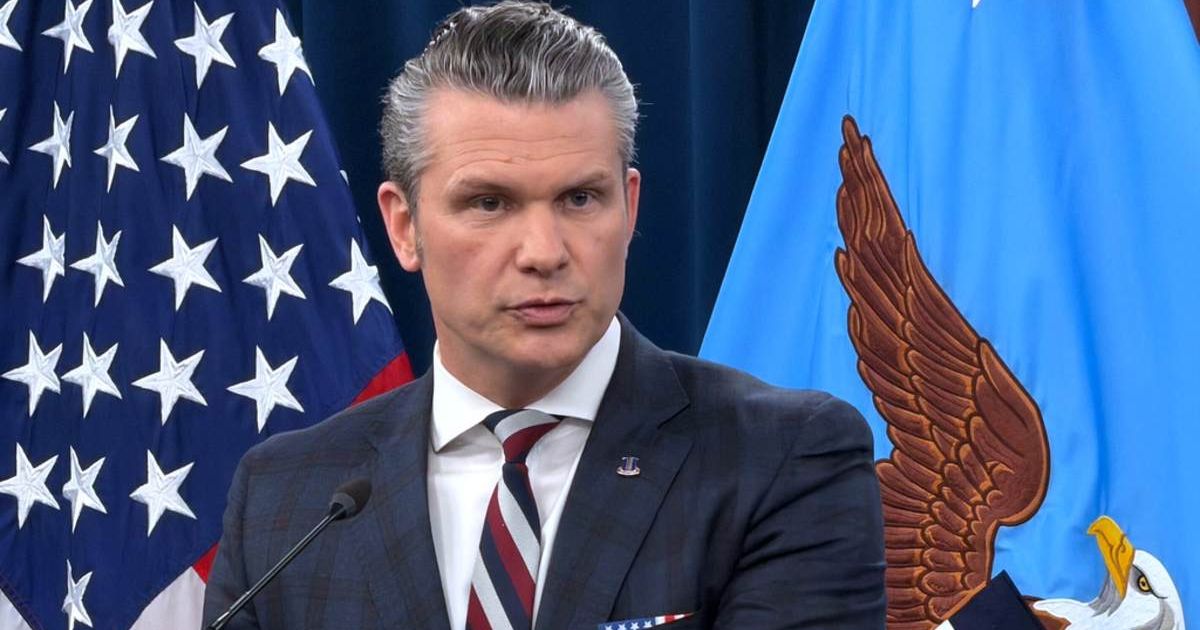 Pete Hegseth says US soldiers killed in Iran war ‘died for you’ in emotional message to 13-year-old son (AP Photo/Konstantin Toropin)