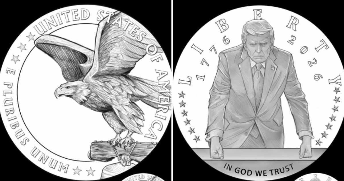 The Commission of Fine Arts cleared the final design for commemorative coin which Trump personally selected for the Mint  (US Treasury)