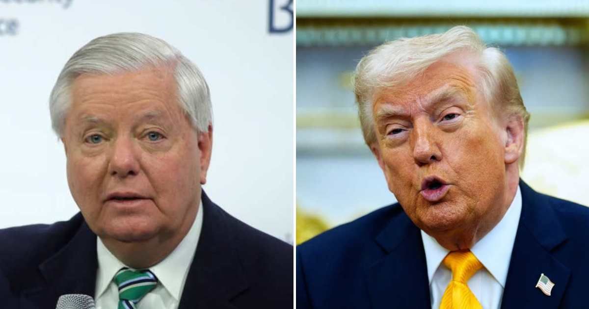 Donald Trump backed Lindsey Graham and slammed NATO for not helping with the Strait of Hormuz (Getty Images, AP Photo/Alex Brandon)