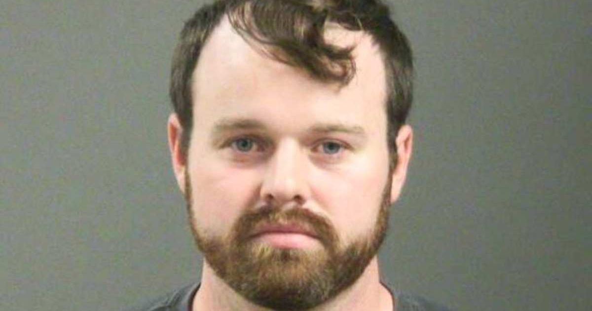 Joseph Duggar attended a virtual hearing in Arkansas in the wake of his arrest on March 18 (Washington County Sheriff's Department)