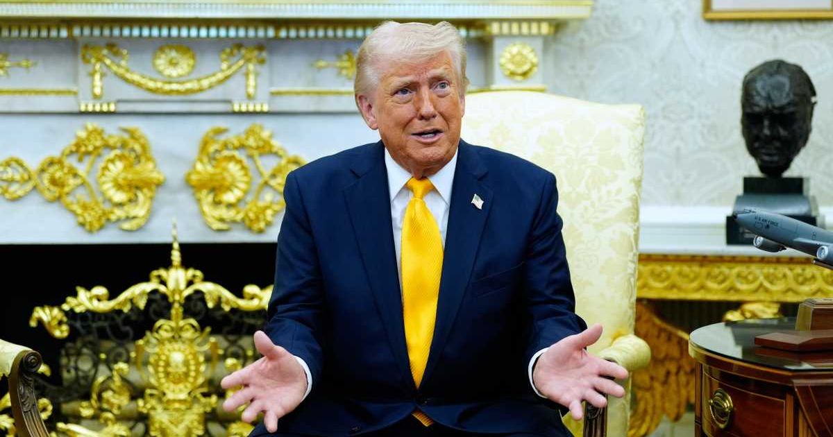 Donald Trump claimed in a Truth Social post that the US 'does not' use the Strait of Hormuz (AP Photo/Alex Brandon)