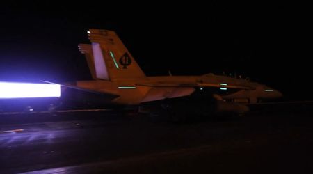 CENTCOM shares video of jet's precision landing on 'moving postage stamp' during Epic Fury