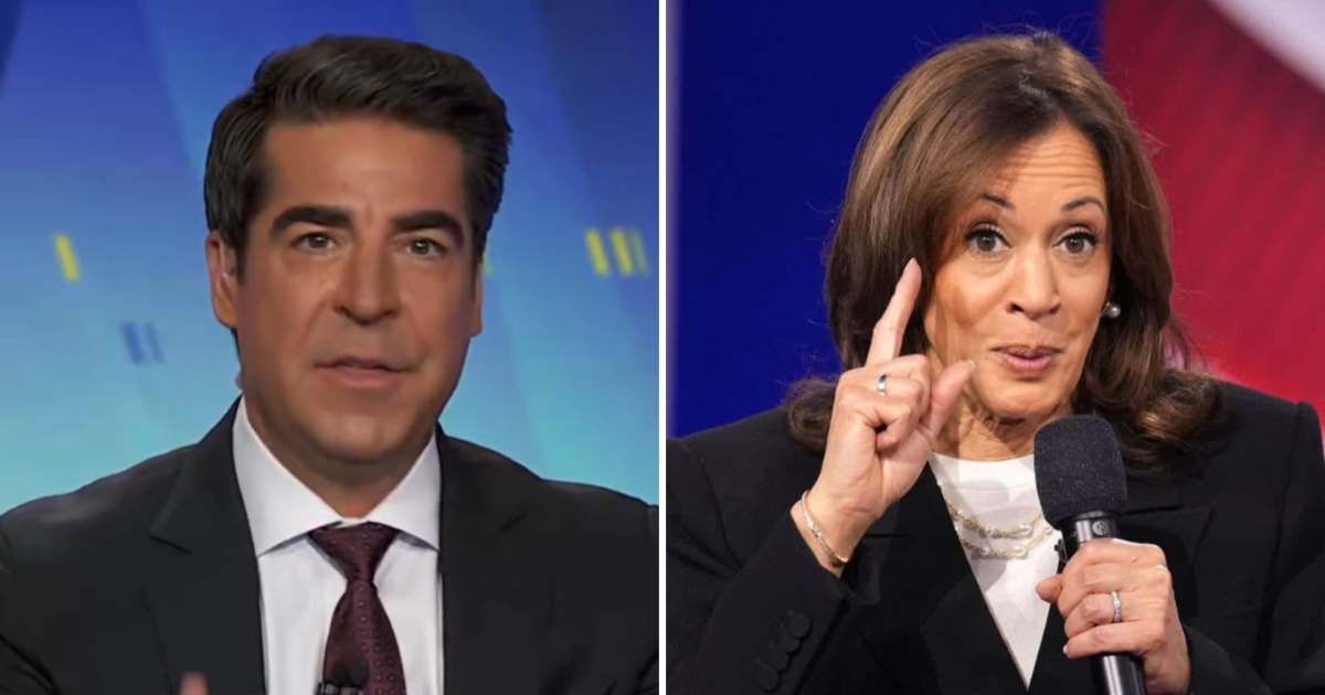 Jesse Watters said he did not think Kamala Harris was 'hot' when she ran for President (Screengrab/X/@RedWavePress, Getty Images)