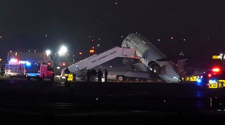 Air Canada Express plane crashes into fire truck at New York’s LaGuardia Airport leaving 2 dead