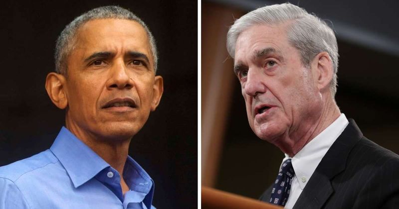 Barack Obama slammed as 'seditious liar' over tribute to ex-FBI chief Robert Mueller