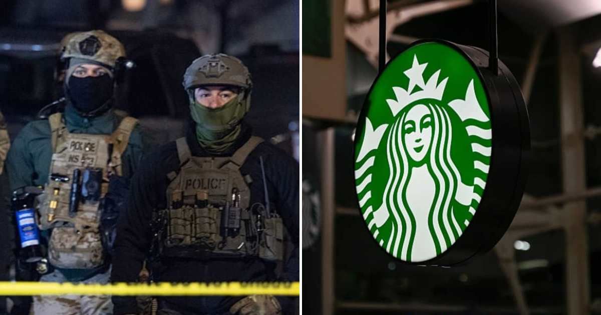 An X post claimed ICE agents require proof of citizenship to enter airport Starbucks (Getty Images)