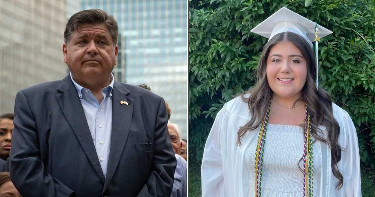JB Pritzker faced backlash over his stance on immigration enforcement after he issued a statement on Sheridan Gorman’s murder (Getty Images, @CB_Cotton/X)