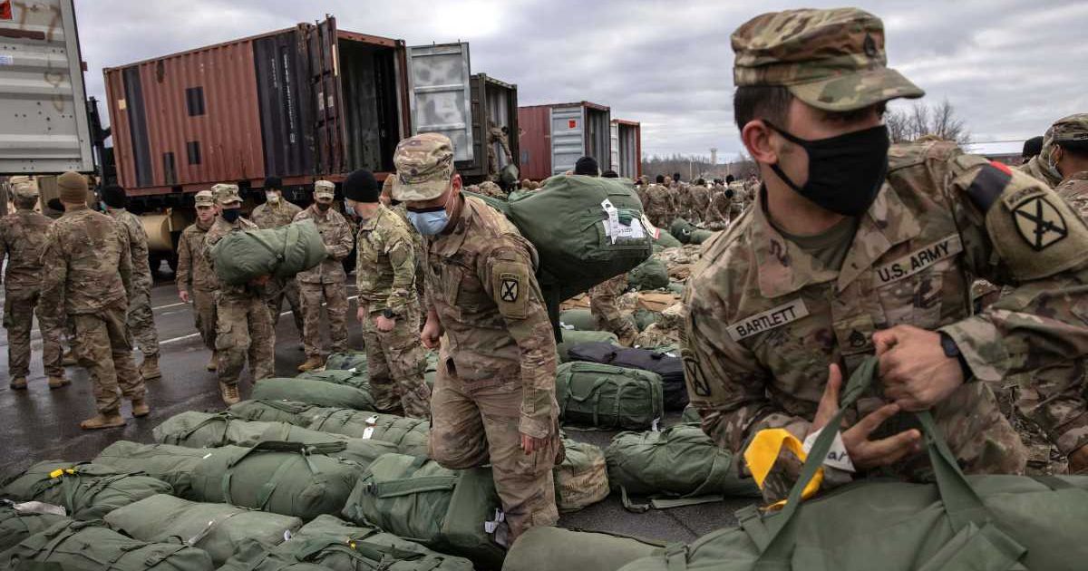 The planned deployment of 3,000 troops from the 82nd Airborne Division would bolster US forces already assembling in the region (Getty Images)