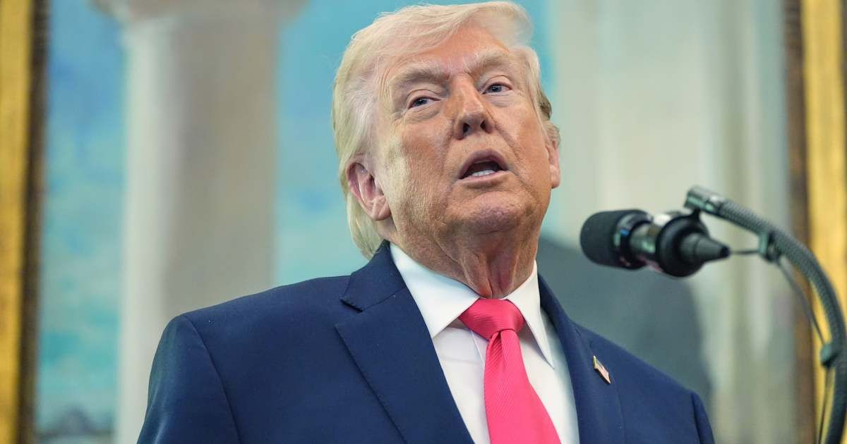 President Donald Trump described the gift as 'very significant' and said it was related to oil and gas, not nuclear matters (AP Photo/Alex Brandon)