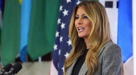 Melania Trump in and out in just 7 minutes on Day 1 of her ‘unprecedented’ global DC summit
