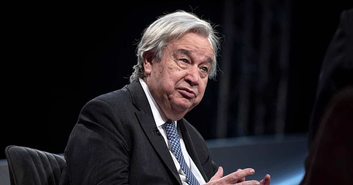 UN Secretary-General António Guterres raised concerns over civilian casualties, urging restraint and adherence to international humanitarian norms as strikes continued in the Middle East (Getty Images)