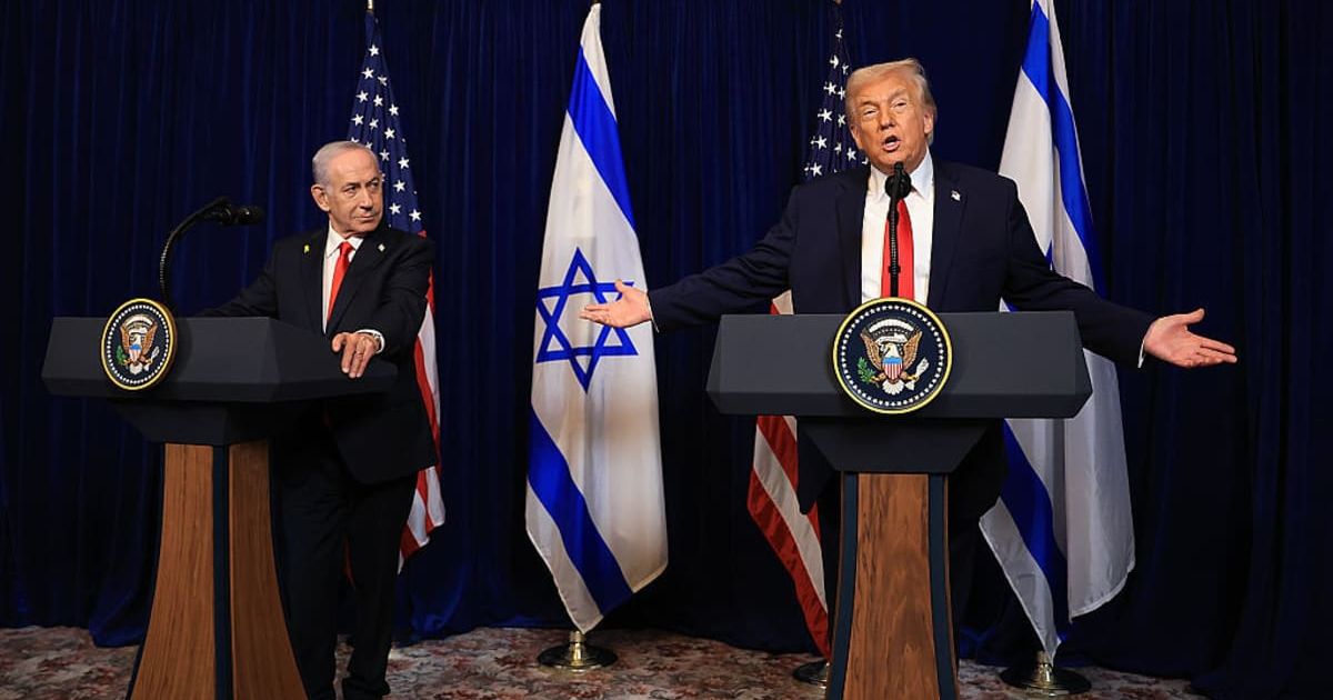 Benjamin Netanyahu, during a recent phone call, reportedly suggested to Donald Trump that the US should publicly urge Iranians to take to the streets in a bid to challenge the regime (Getty Images)