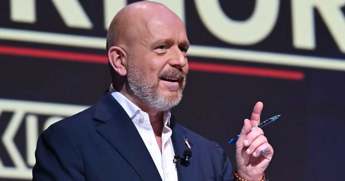 At least 10 Republicans have also entered the governor’s race, with Chad Bianco and Steve Hilton emerging as frontrunners (AP Photo/Laure Andrillon, File)