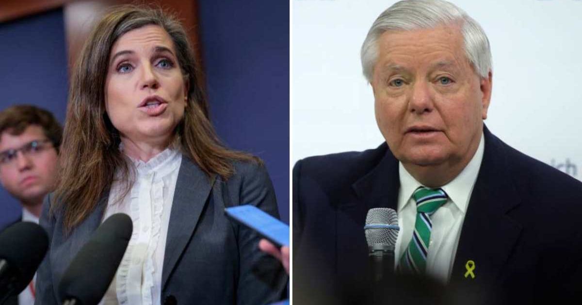 Nancy Mace once again called out Lindsey Graham, who has been among the most vocal advocates for escalation, and warned against repeating past war mistakes (Getty Images)