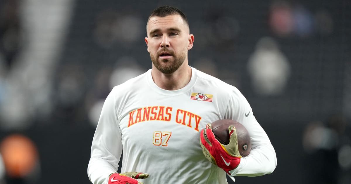 Travis Kelce got candid about his days working as a telemarketer in a recent episode of his ‘New Heights’ podcast (Candice Ward/Getty Images)