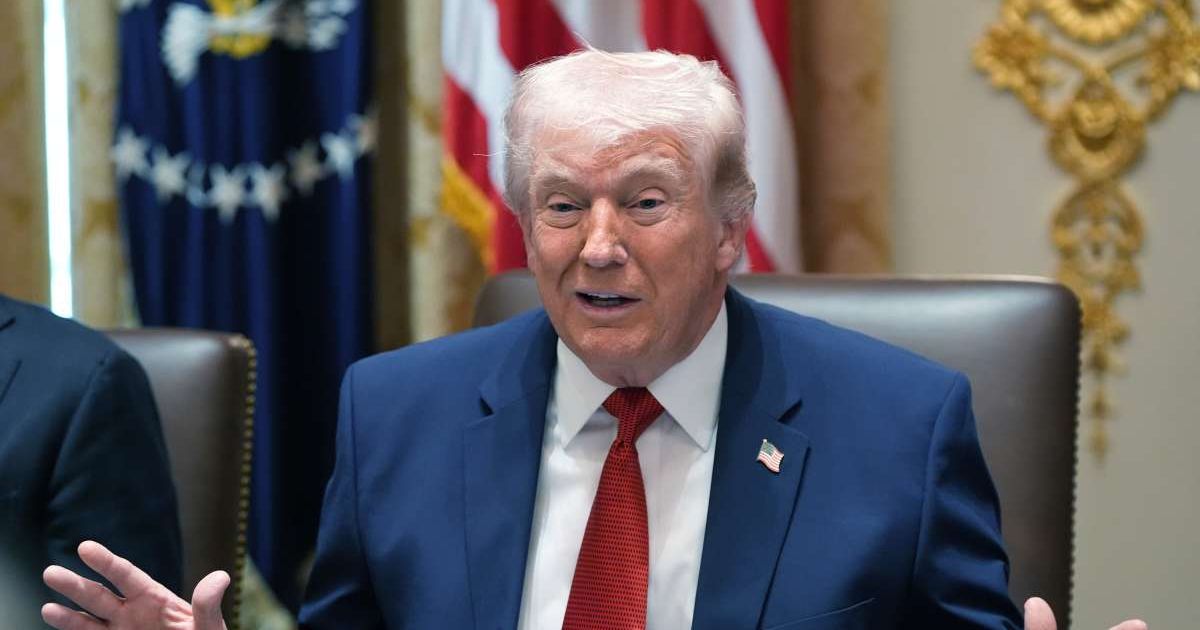 President Donald Trump speaks during a Cabinet meeting at the White House, Thursday, March 26, 2026, in Washington (AP Photo/Alex Brandon)