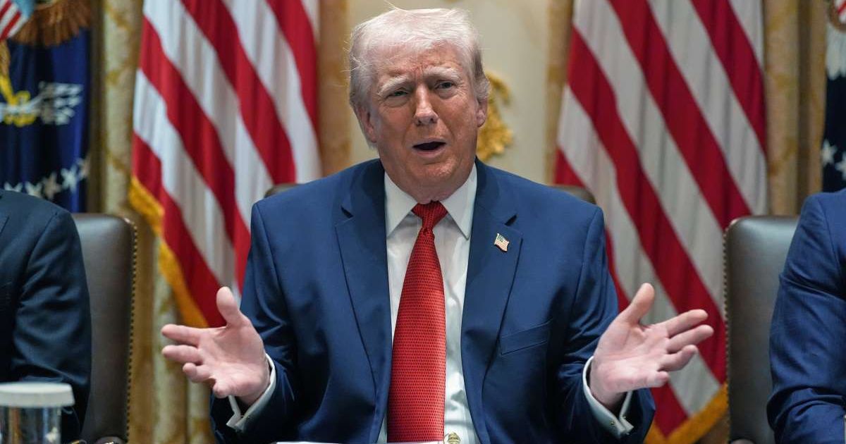 President Donald Trump said he enjoyed being the focus of jokes at a past correspondents’ dinner appearance (AP Photo/Alex Brandon)