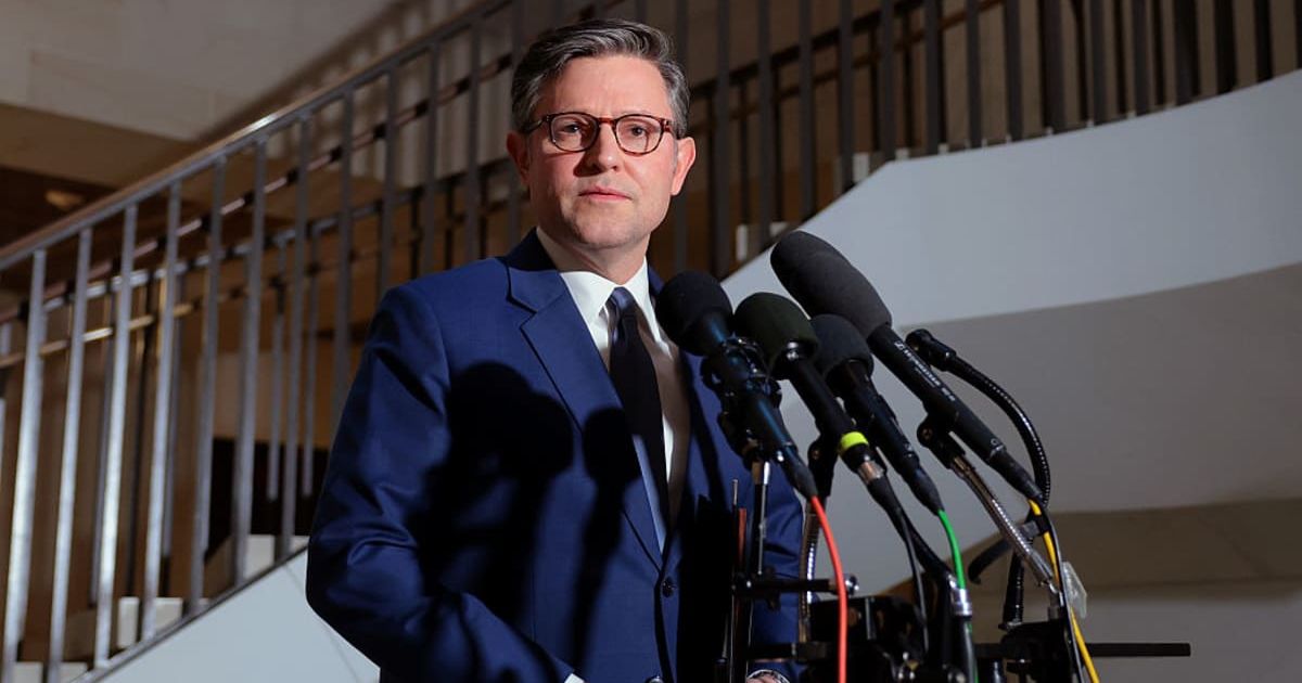 House Speaker Speaker Mike Johnson signaled a 60-day DHS stopgap, saying a temporary measure would keep operations running as broader negotiations continued (Getty Images) 