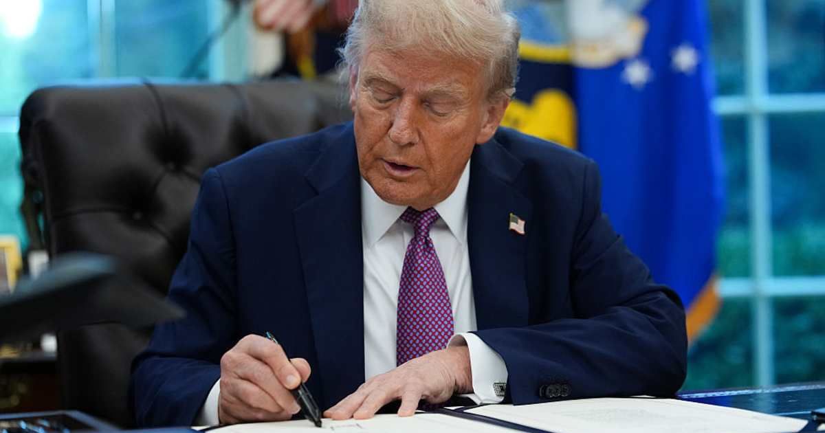  President Trump has approved emergency funding for TSA officers, warning that the air travel system is at its "breaking point" (Getty Images)