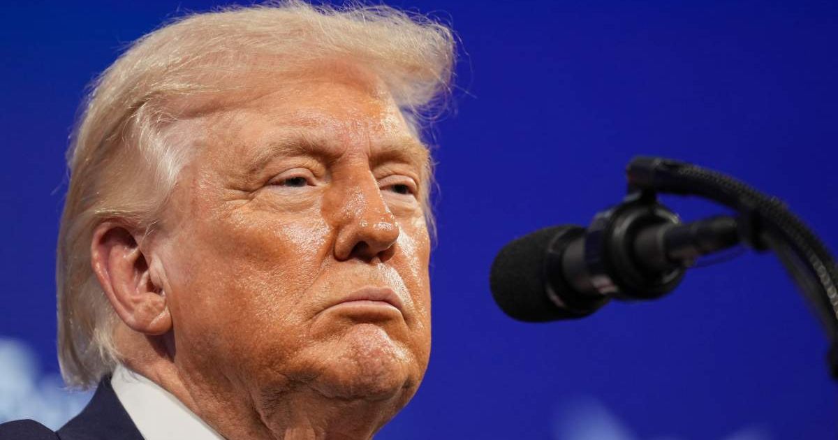 President Donald Trump speaks at the Future Investment Initiative Institute's summit on Friday, March 27, 2026, in Miami Beach, Florida (AP Photo/Mark Schiefelbein)