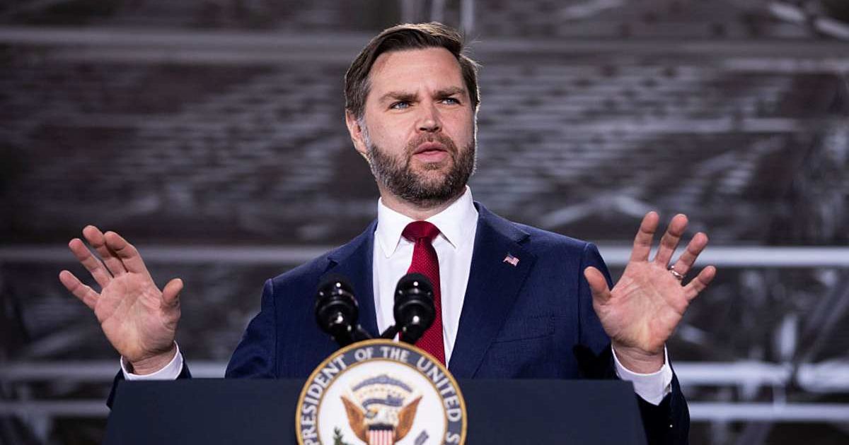 Vice President JD Vance speaks at Engineering Design Services on March 18, 2026, in Auburn Hills, Michigan (Getty Images)