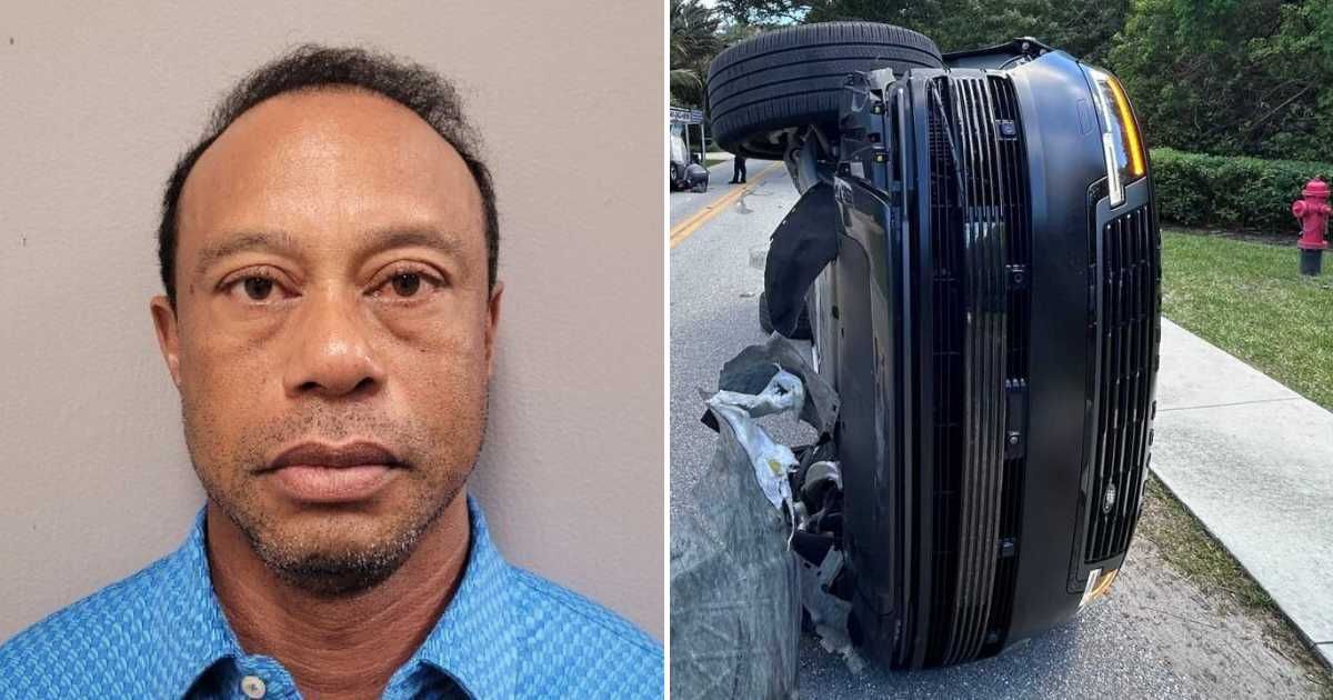 Tiger Woods’ mugshot released after DUI arrest over Florida rollover crash