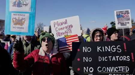 Millions storm US streets in 'No Kings' crusade against Trump's 'monarchical rule'