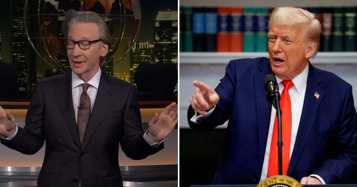 Bill Maher jokes Trump tried to block his Mark Twain Prize, invites him with playful jab (Real Time with Bill Maher/ Youtube, Getty Images)
