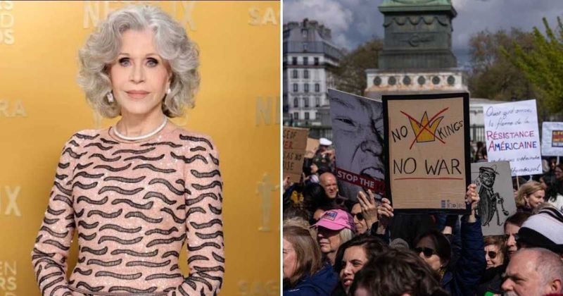 Jane Fonda urges Americans to join 'No Kings' rallies, warns of 'existential' crisis under Trump