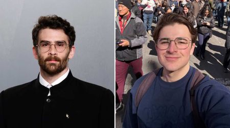 Progressive commentators Hasan Piker and Harry Sisson join 'No Kings' protest in Manhattan