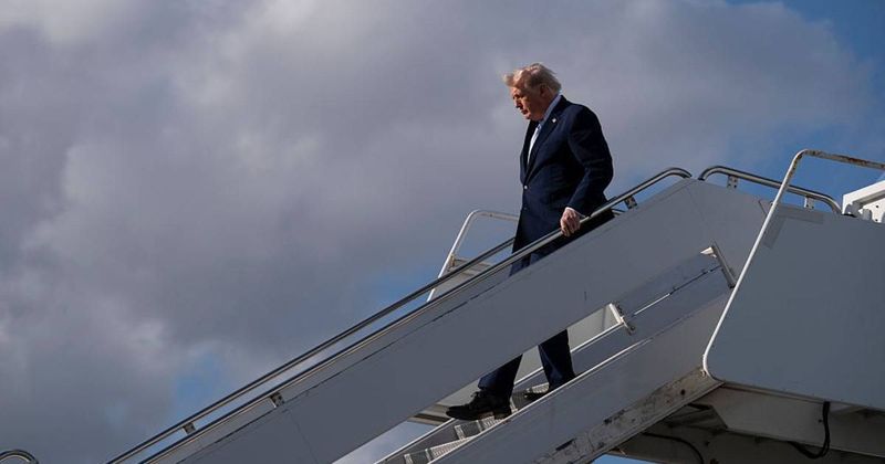 F-16s scrambled, flares fired after security scare near Trump’s Air Force One at Palm Beach airport