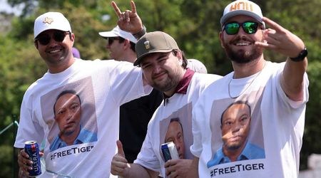 Tiger Woods fans wear T-shirts with mugshot and '#FreeTiger' after DUI arrest at Houston Open